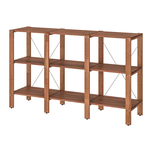 TORDH - shelving unit, outdoor, brown stained | IKEA Taiwan Online - PE752513_S4
