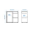 VIHALS cabinet with sliding doors