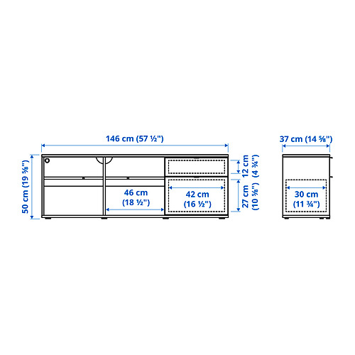 VIHALS TV/storage combination