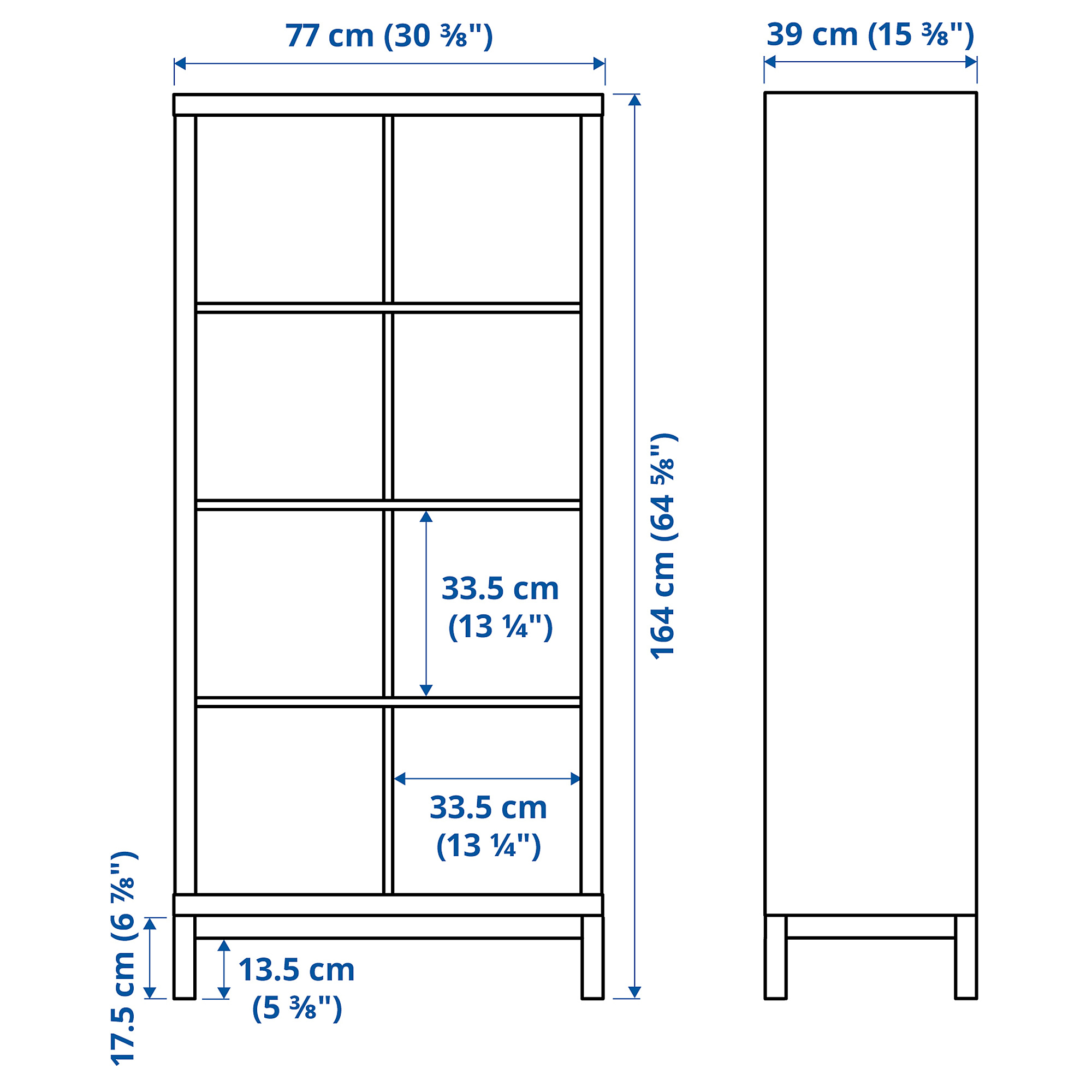 KALLAX shelving unit with underframe
