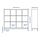 KALLAX - 層架組合附底架, 染白橡木紋/白色 | IKEA 線上購物 - PE851315_S1
