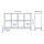 KALLAX - shelving unit with underframe, high-gloss/white/white | IKEA Taiwan Online - PE851317_S1
