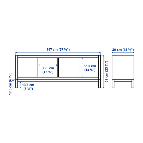 KALLAX - shelving unit with underframe, white stained oak effect/white | IKEA Taiwan Online - PE851319_S4