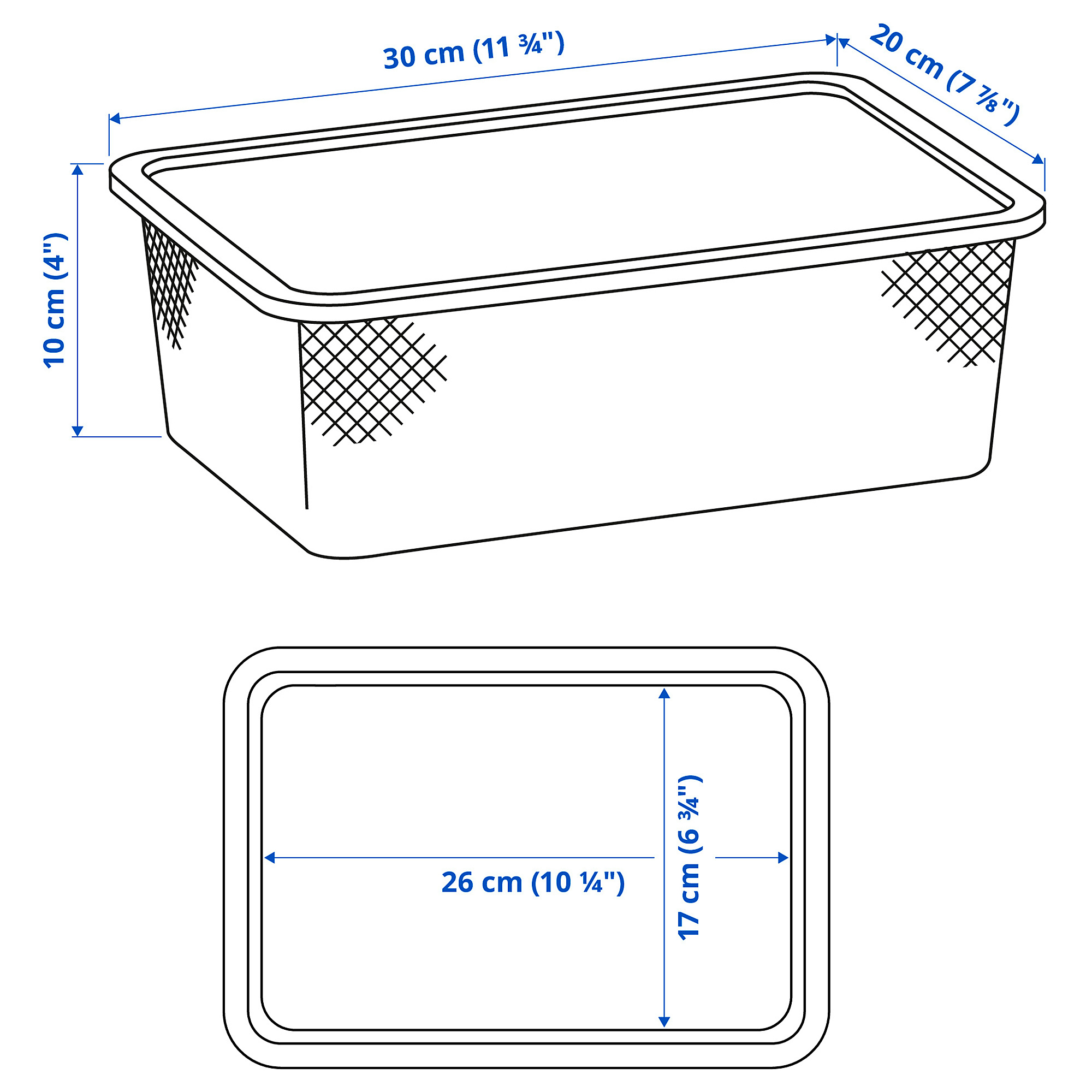 TROFAST mesh storage box