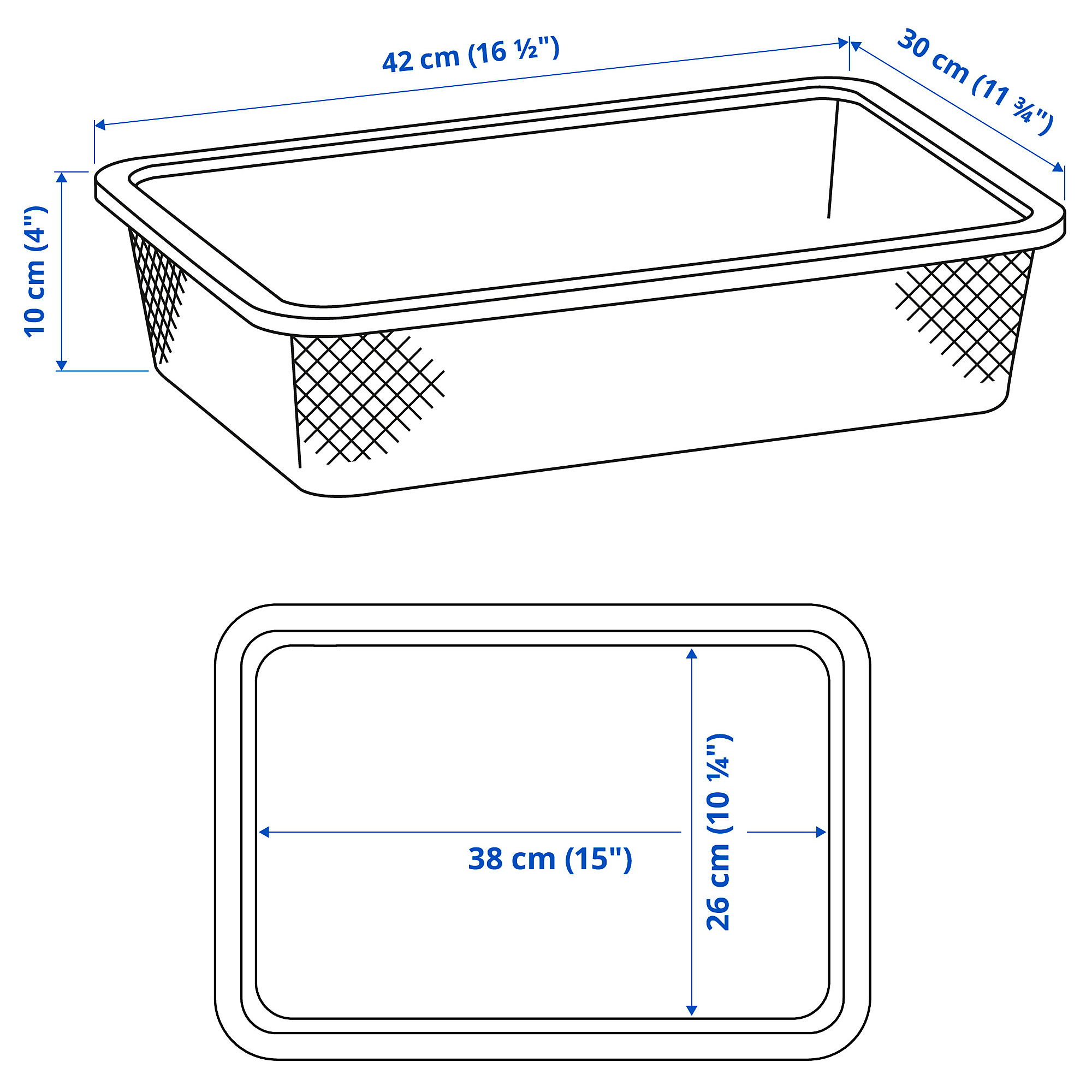 TROFAST mesh storage box