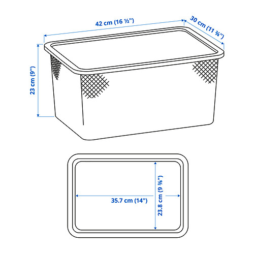 TROFAST mesh storage box