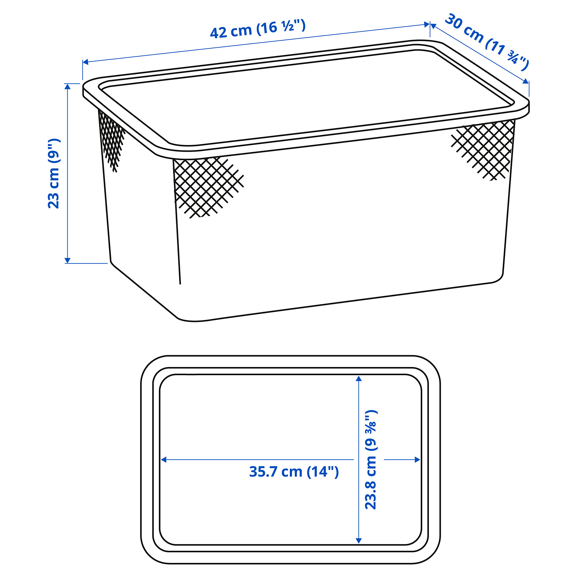 TROFAST mesh storage box