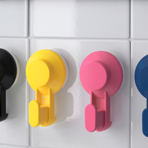 TISKEN - 吸盤式掛鉤, 多種顏色 | IKEA 線上購物 - PE704369_S4
