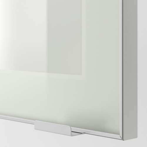 JUTIS - glass door, frosted glass/aluminium | IKEA Taiwan Online - PE600558_S4