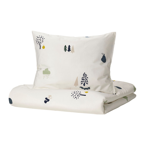 BARNDRÖM - quilt cover and pillowcase, forest animal pattern/multicolour | IKEA Taiwan Online - PE808490_S4