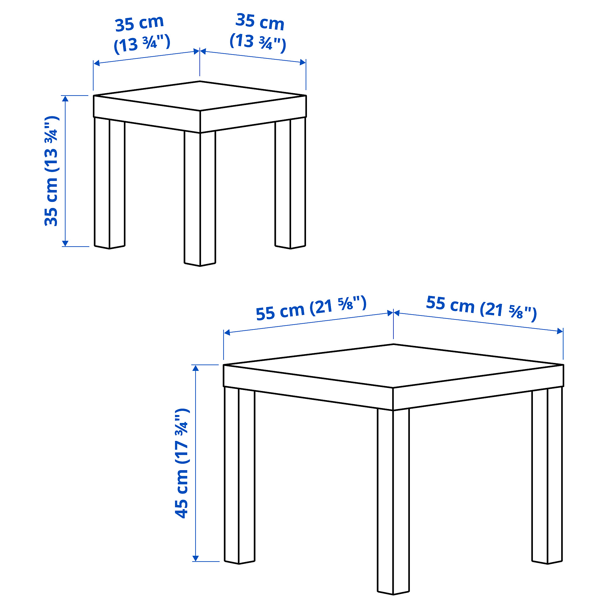 LACK nest of tables, set of 2