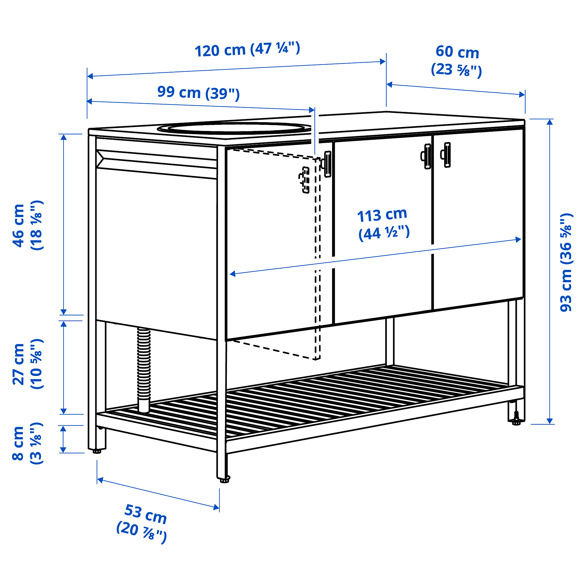 BÅTSKÄR unit for sink