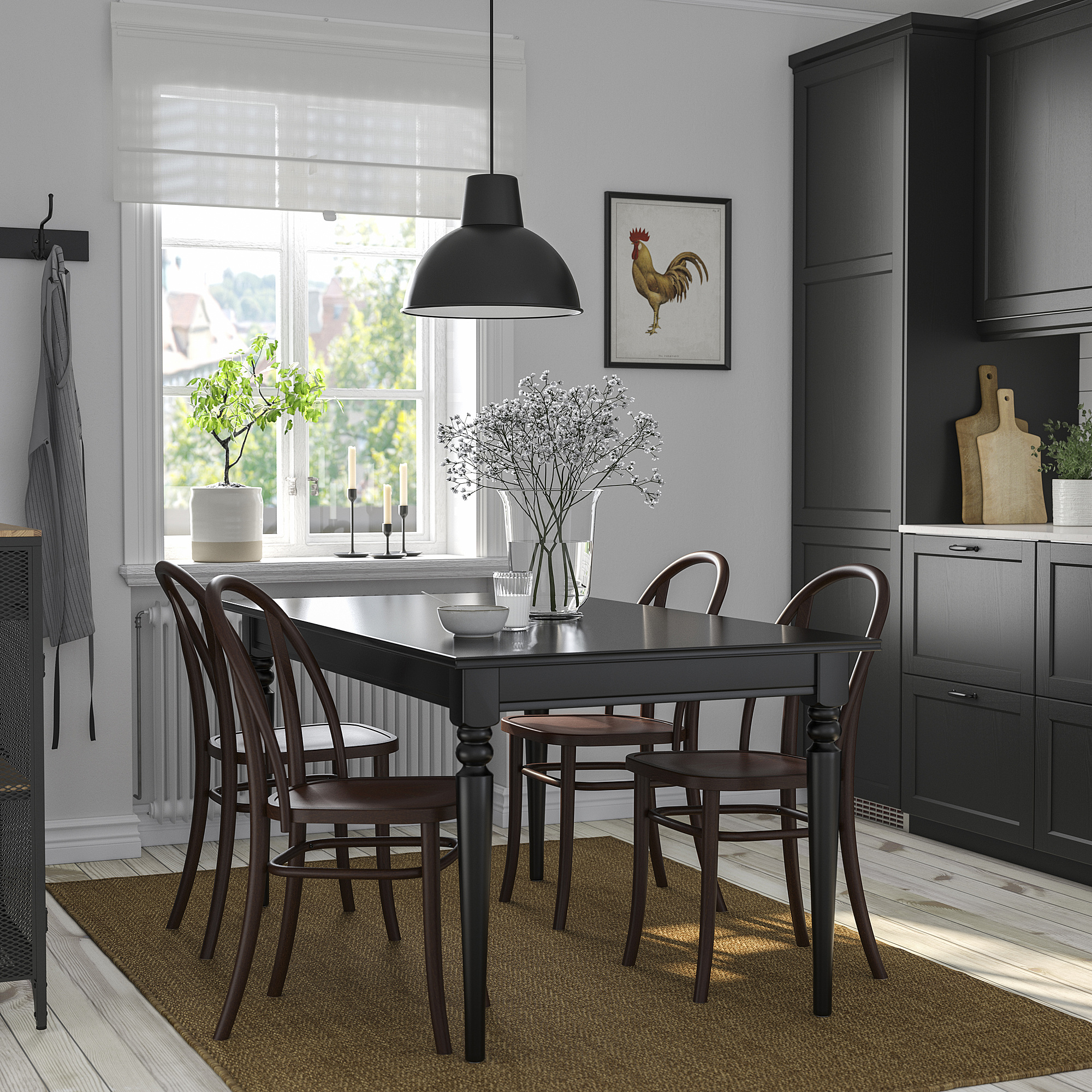 INGATORP/SKOGSBO table and 4 chairs