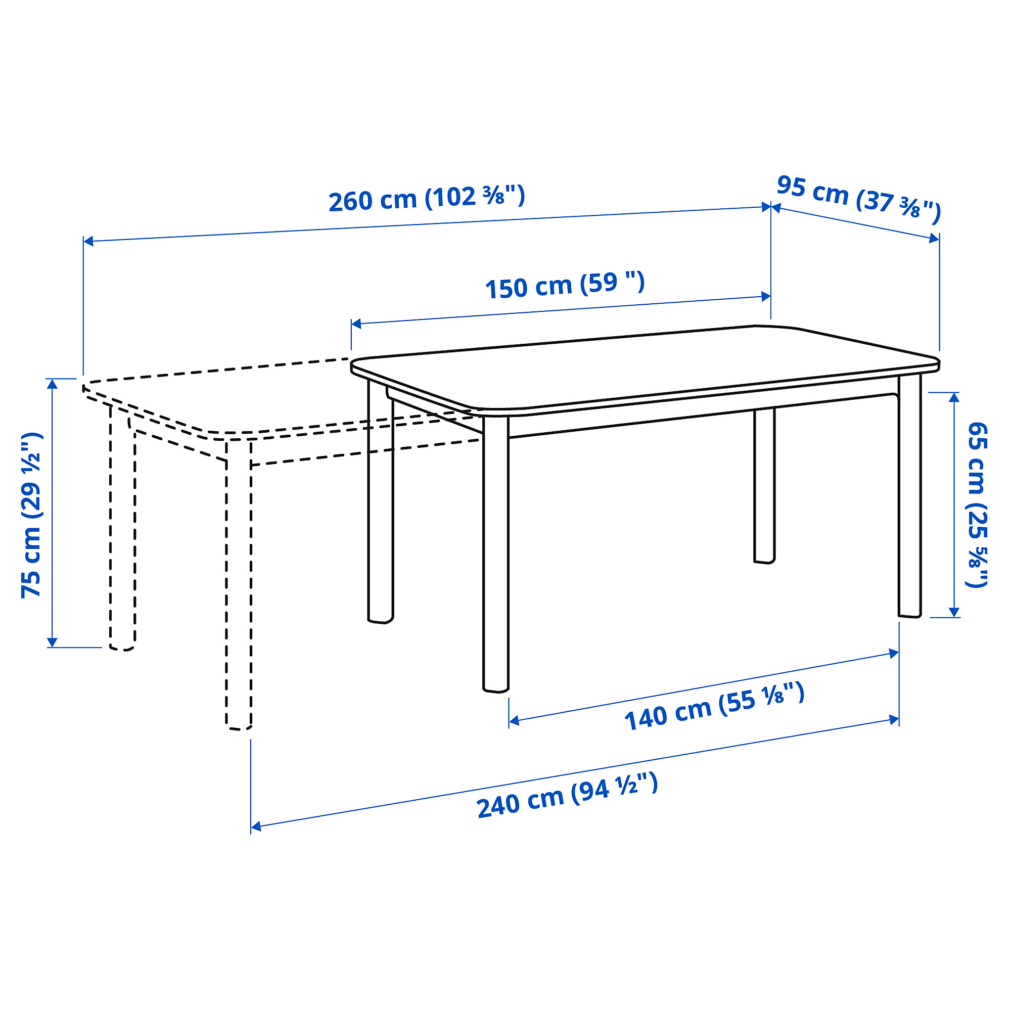 STRANDTORP/UDMUND 餐桌附6張餐椅