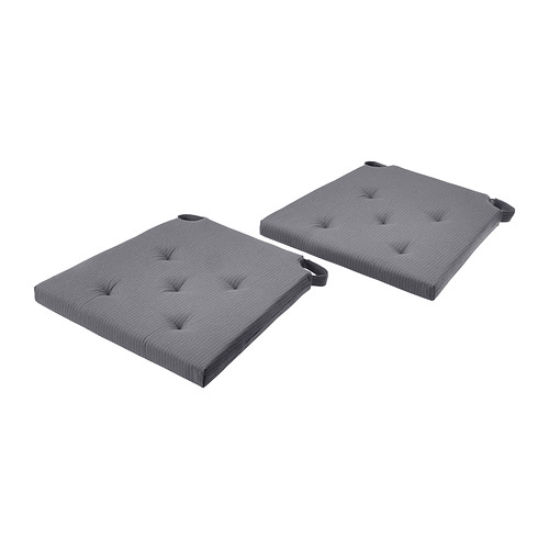 JUSTINA - chair pad, grey, 42/35x40x4 cm | IKEA Taiwan Online - PE890173_S4