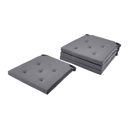 JUSTINA - chair pad, grey, 42/35x40x4 cm | IKEA Taiwan Online - PE890175_S4