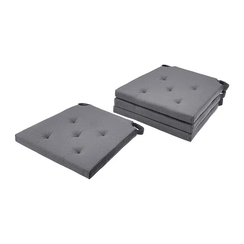 JUSTINA - 椅墊, 灰色, 42/35x40x4 公分 | IKEA 線上購物 - PE890175_S4