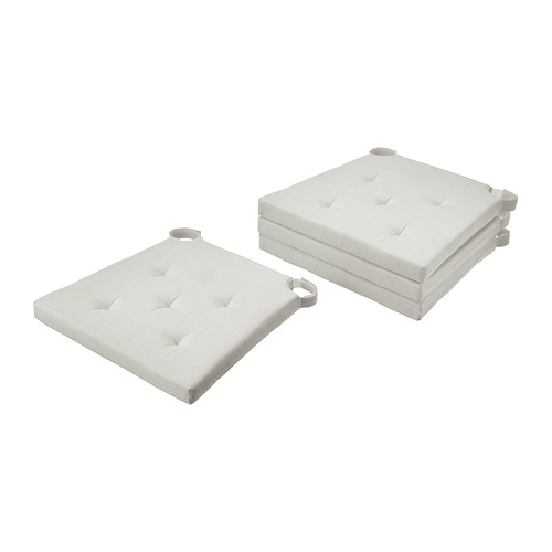 JUSTINA - chair pad, natural, 42/35x40x4 cm | IKEA Taiwan Online - PE890178_S4