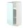 METOD - base cabinet with shelves, white Järsta/high-gloss light turquoise | IKEA Taiwan Online - PE808619_S1