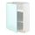 METOD - base cabinet with shelves, white Järsta/high-gloss light turquoise | IKEA Taiwan Online - PE808620_S1