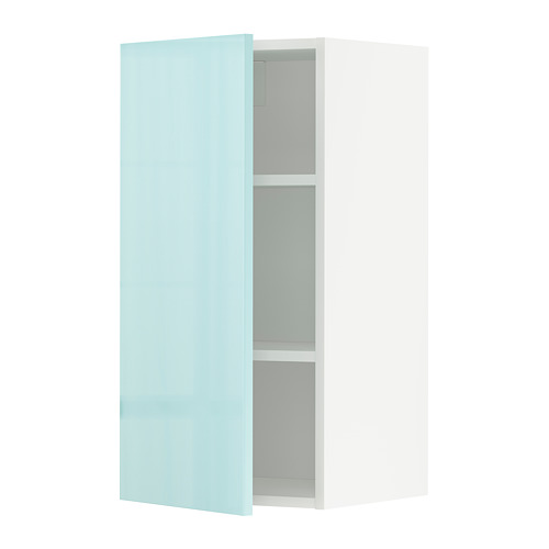 METOD - 壁櫃附層板, 白色 Järsta/高亮面 淺土耳其藍 | IKEA 線上購物 - PE808627_S4