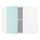 METOD - corner wall cabinet with shelves, white Järsta/high-gloss light turquoise | IKEA Taiwan Online - PE808636_S1