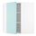 METOD - corner wall cabinet with shelves, white Järsta/high-gloss light turquoise | IKEA Taiwan Online - PE808617_S1