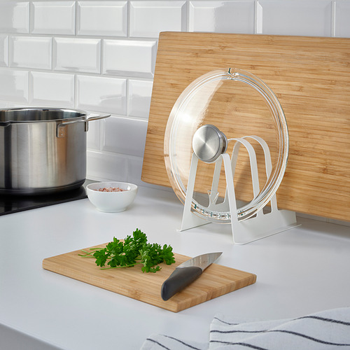 AVSTEG cutting board and lid stand