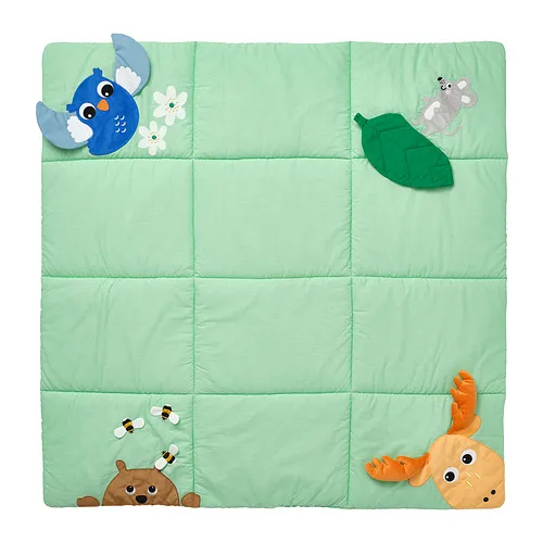 SANDBI - play mat, Scandinavian nature/multicolour, 100x100 cm | IKEA Taiwan Online - PE955576_S4