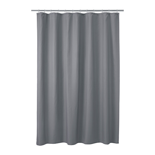 TOLFSEN - 浴簾, 深灰色/緞 條紋 | IKEA 線上購物 - PE808691_S4