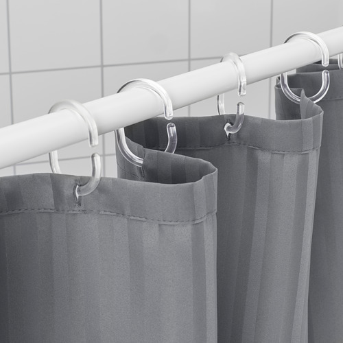 TOLFSEN - 浴簾, 深灰色/緞 條紋 | IKEA 線上購物 - PE808690_S4
