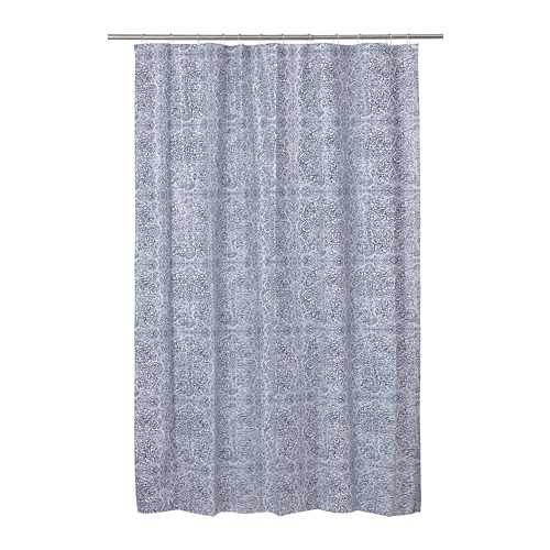 ÄNGSKLOCKA - shower curtain, white/blue | IKEA Taiwan Online - PE808694_S4