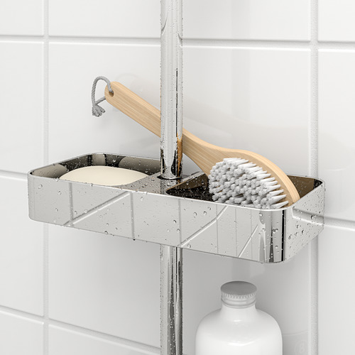 BROGRUND - 淋浴收納架, 鍍鉻 | IKEA 線上購物 - PE668810_S4
