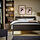 IDANÄS - 雙人床框, 深棕色, 附Lönset床底板條 | IKEA 線上購物 - PH182861_S1