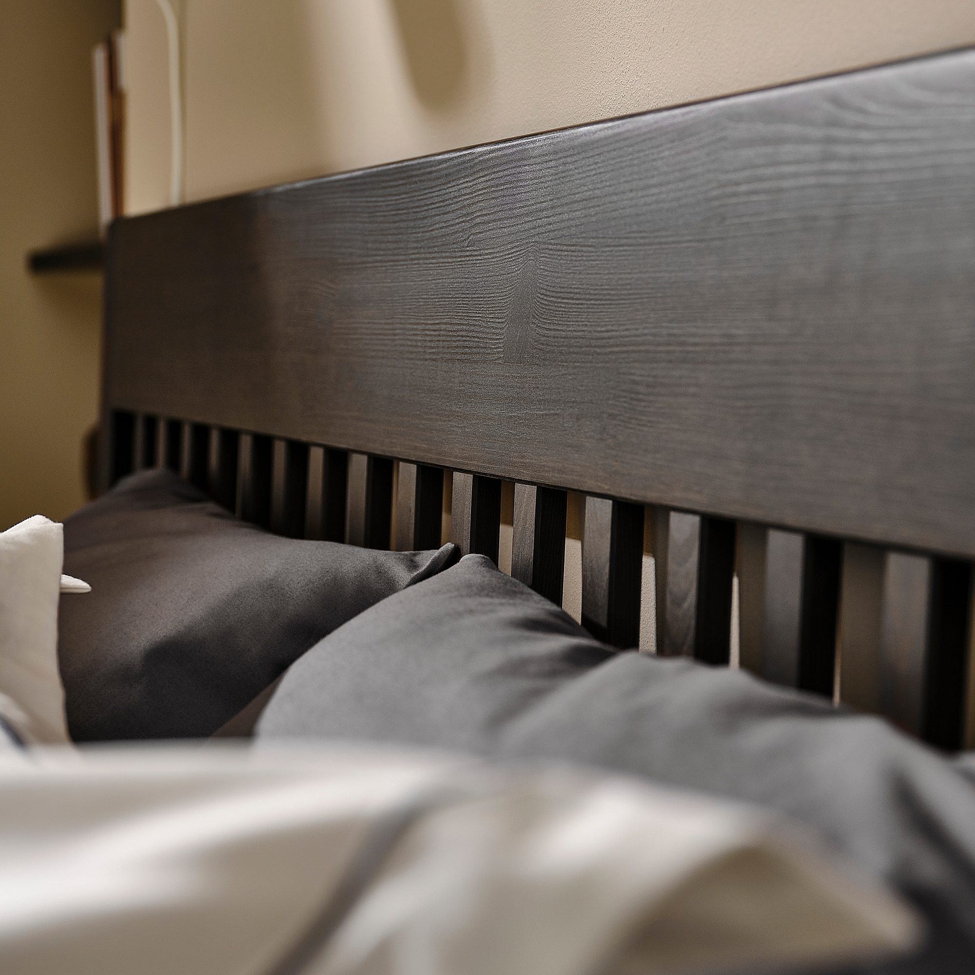 IDANÄS bed frame with storage