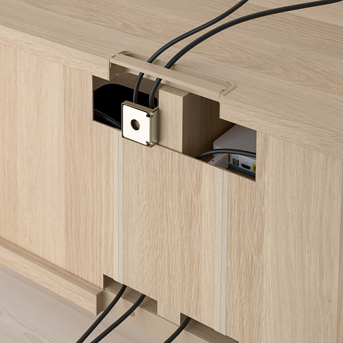 BESTÅ - 電視櫃, 染白橡木紋 | IKEA 線上購物 - PE753010_S4