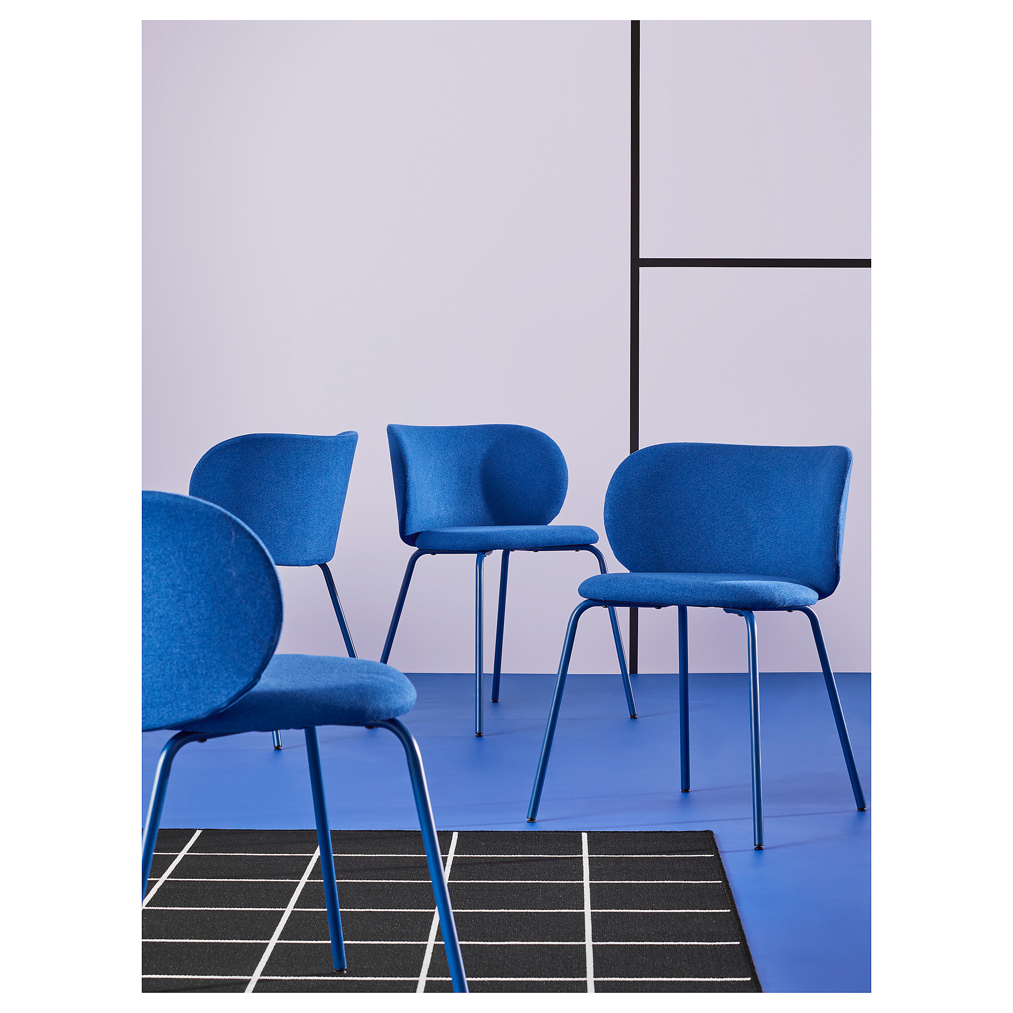 EKEDALEN/KRYLBO table and 4 chairs