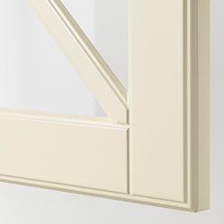 METOD - 雙玻璃門壁櫃附橫木, 白色/Bodbyn 灰色 | IKEA 線上購物 - PE671360_S3