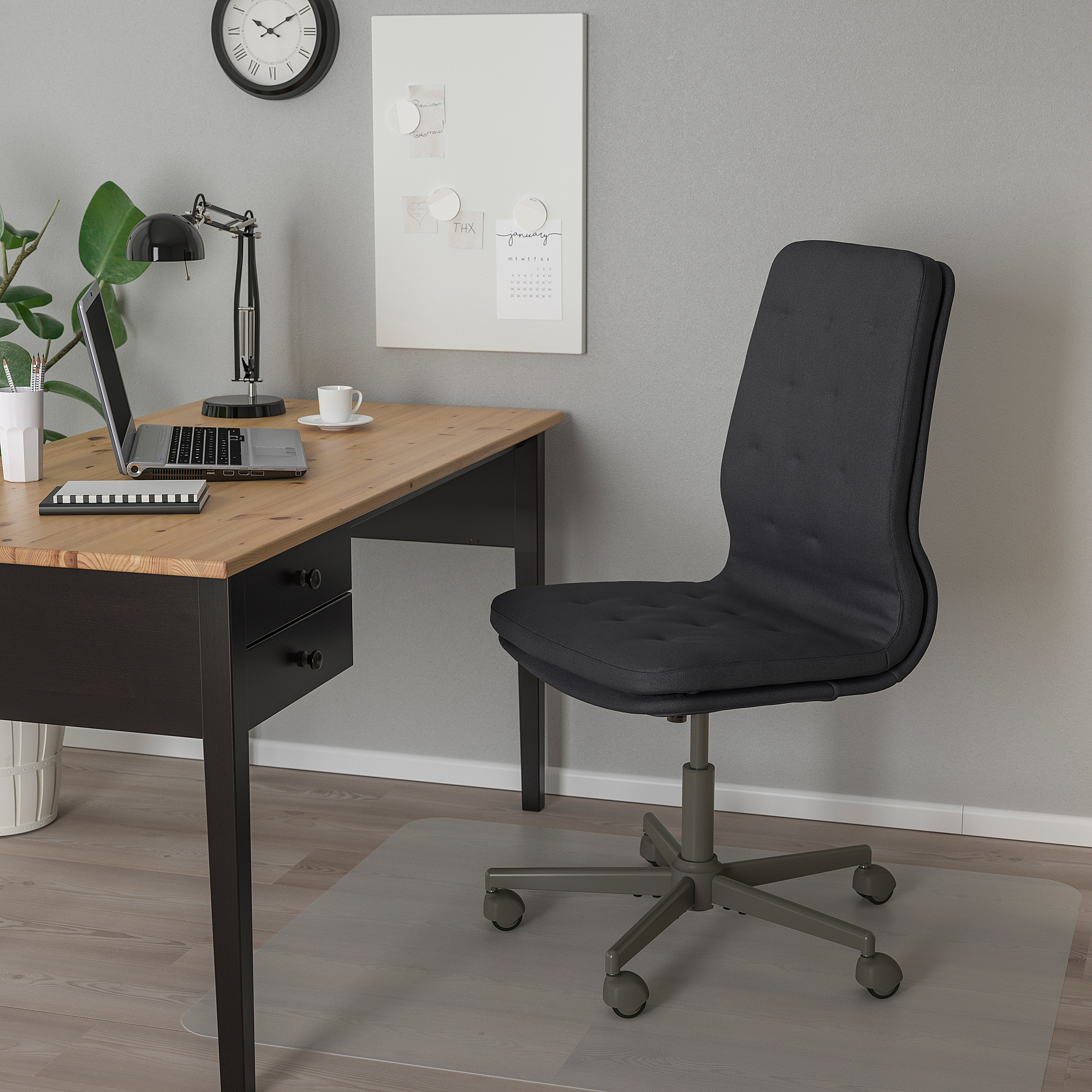 MULLFJÄLLET conference chair with castors