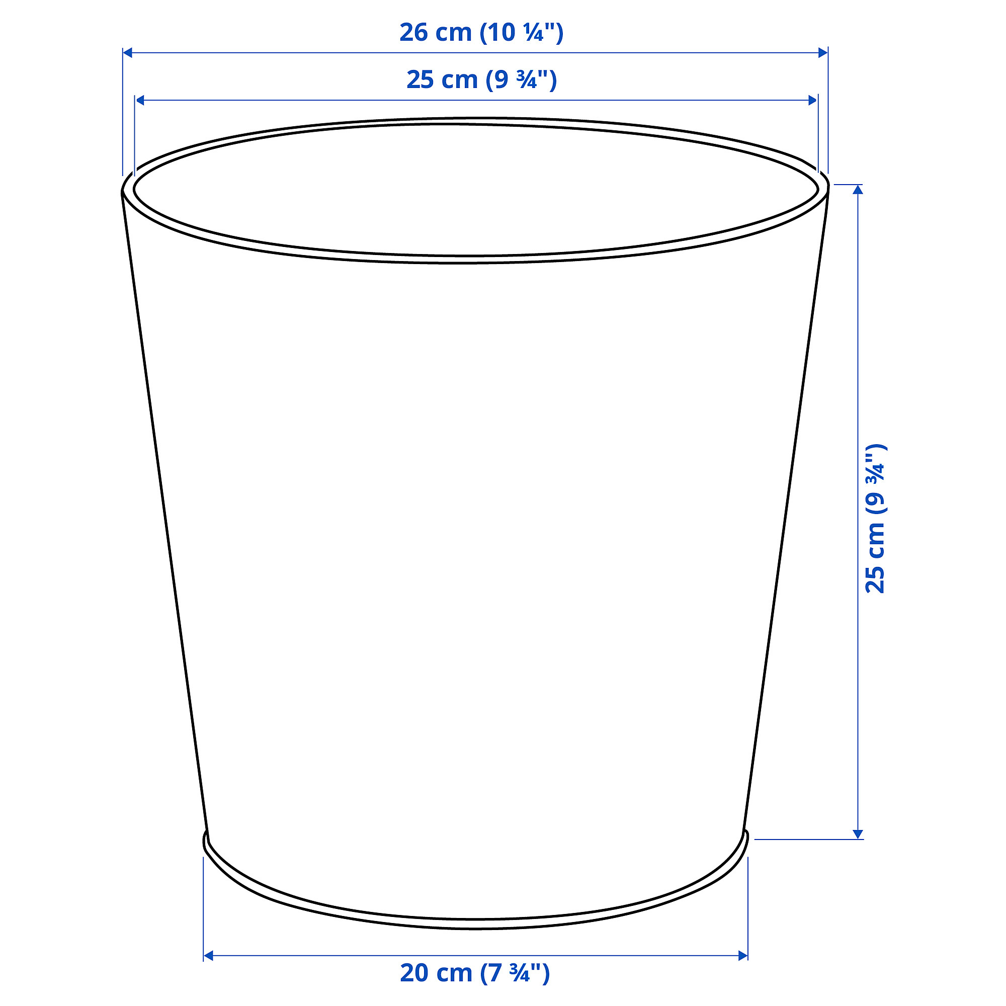 VITLÖK plant pot