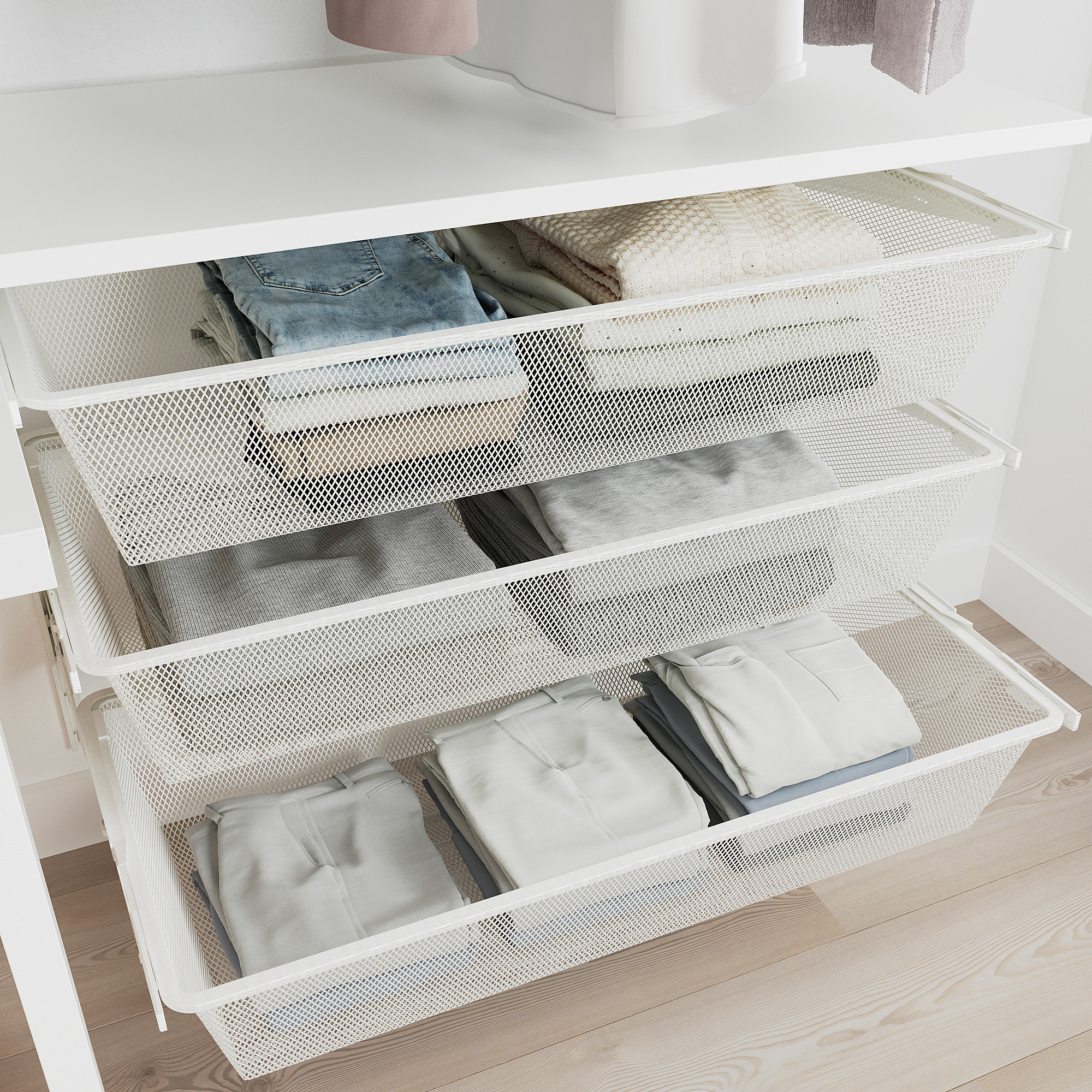 BOAXEL/LAGKAPTEN wardrobe combination with table top