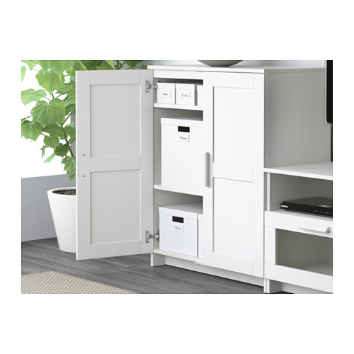 BRIMNES/BURHULT - TV storage combination, white | IKEA Taiwan Online - PE609339_S4