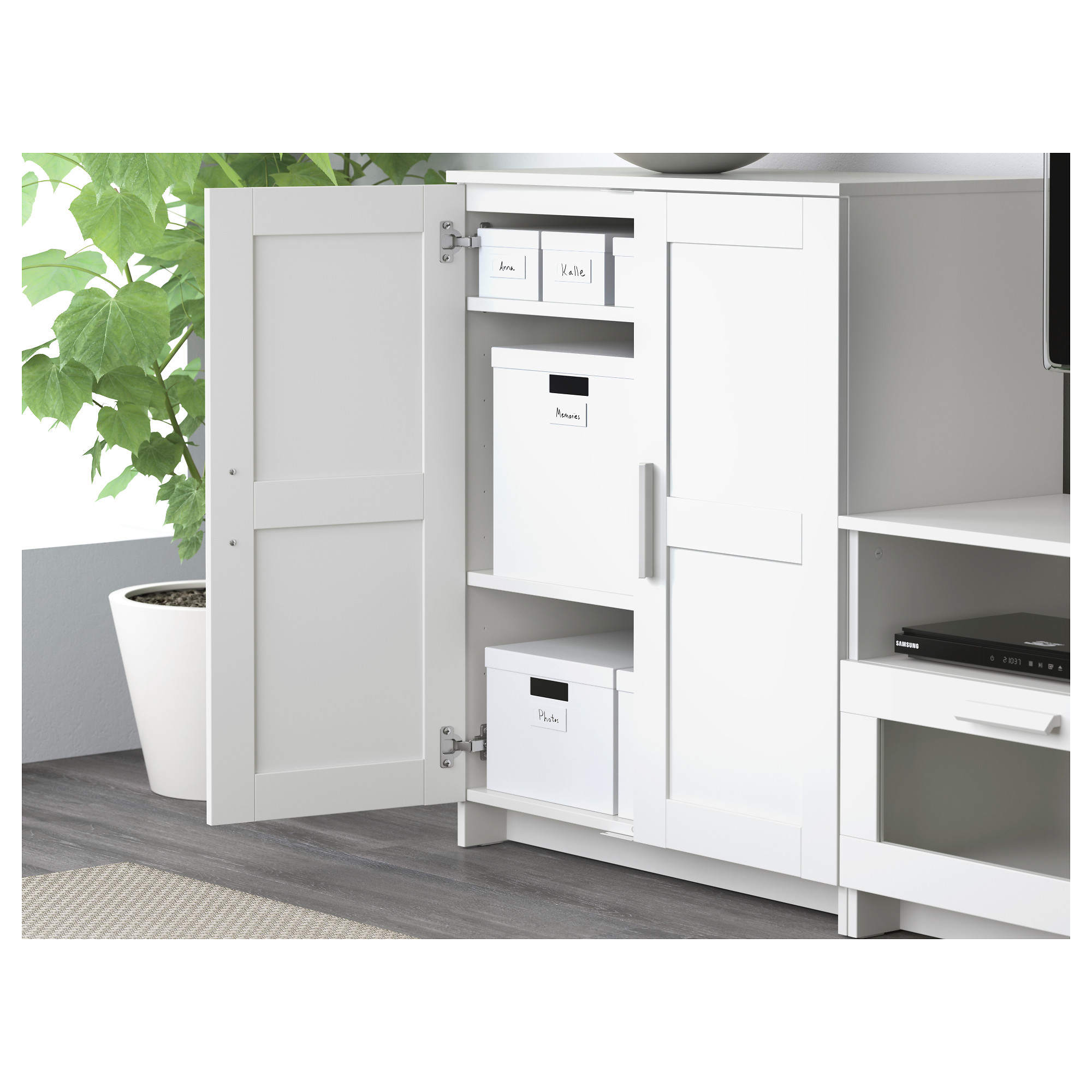 BRIMNES cabinet with doors