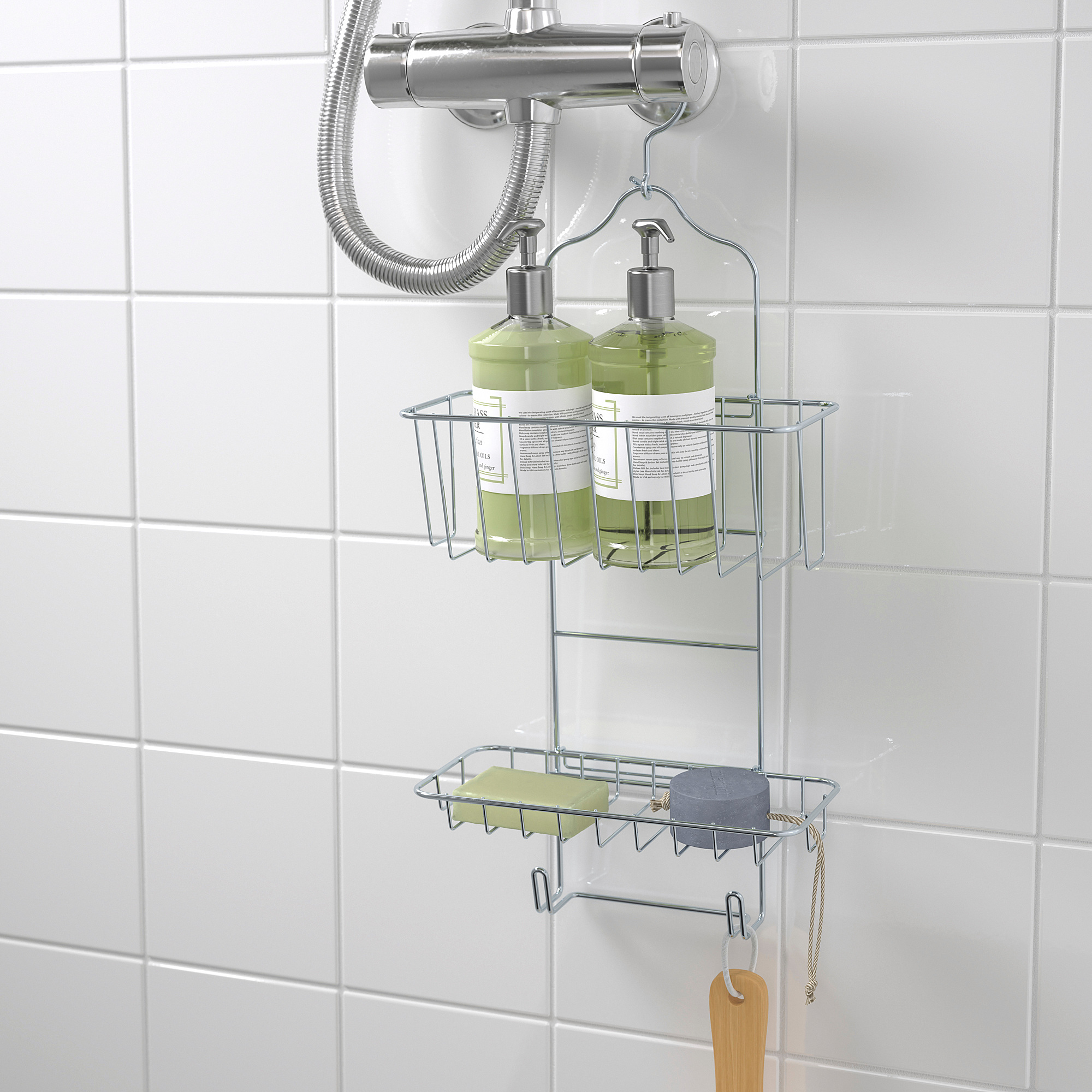 KROKFJORDEN shower hanger, two tiers