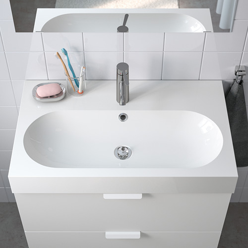BRÅVIKEN - single wash-basin, white | IKEA Taiwan Online - PE654726_S4