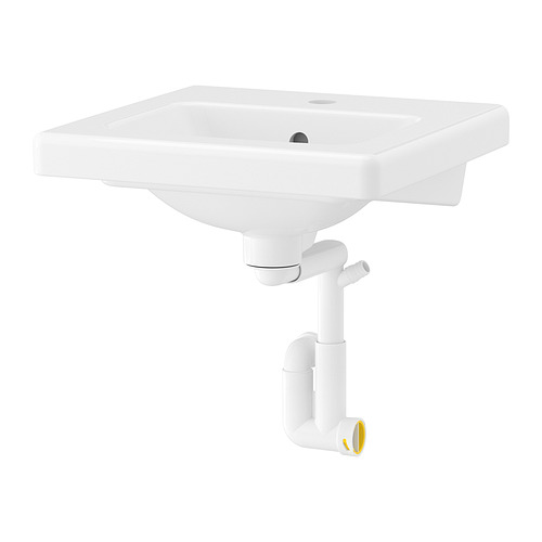 TVÄLLEN - 洗臉盆附排水管配件, 白色, 44x43 公分 | IKEA 線上購物 - PE851693_S4