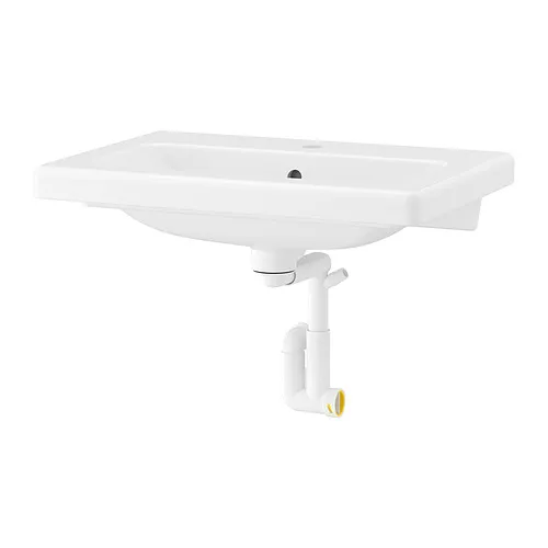 TVÄLLEN - 洗臉盆附排水管配件, 白色, 64x43 公分 | IKEA 線上購物 - PE851707_S4