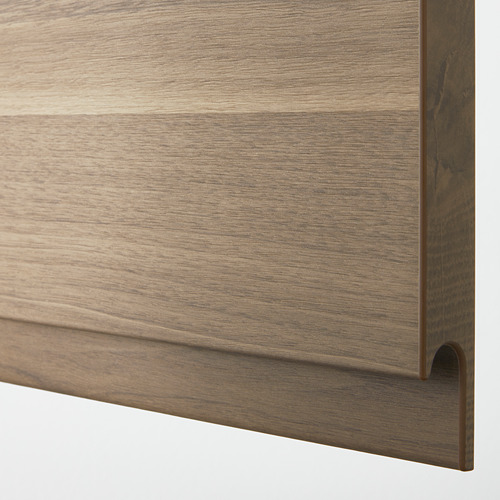 METOD - base cabinet with 3 drawers, white Maximera/Voxtorp walnut | IKEA Taiwan Online - PE600593_S4