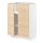 METOD - 底櫃附層板/2門板, 白色/Askersund 淺色梣木紋 | IKEA 線上購物 - PE809245_S1