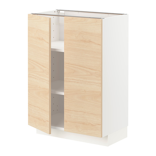 METOD base cabinet with shelves/2 doors